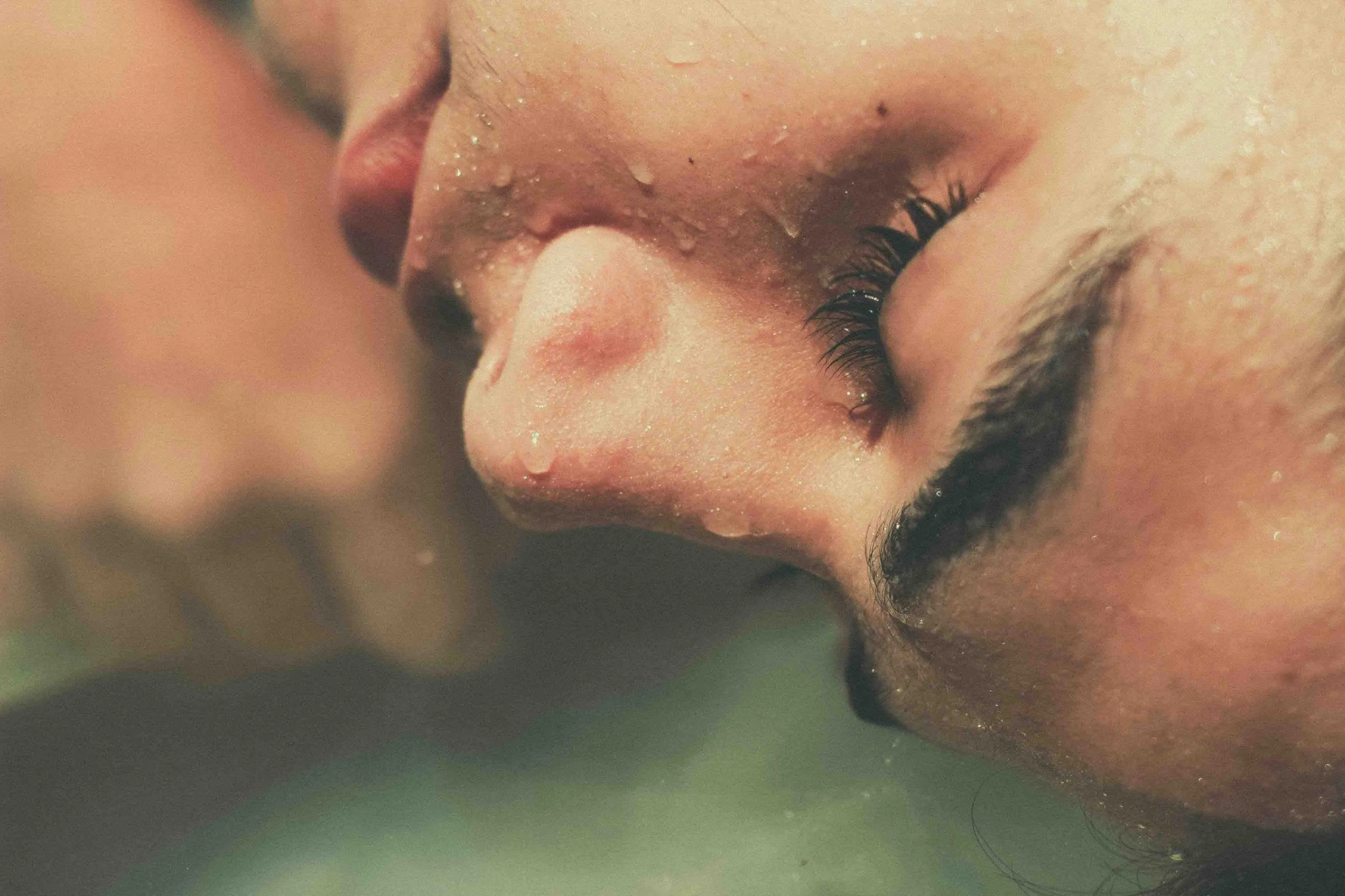 Close-up of dewy, hydrated skin, for a post on skin-focused IV therapy