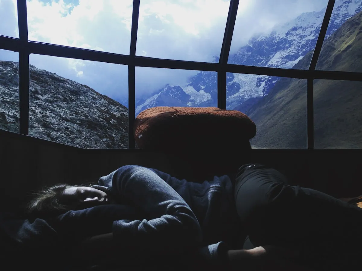 Person resting after night out in Los Angeles morning recovery