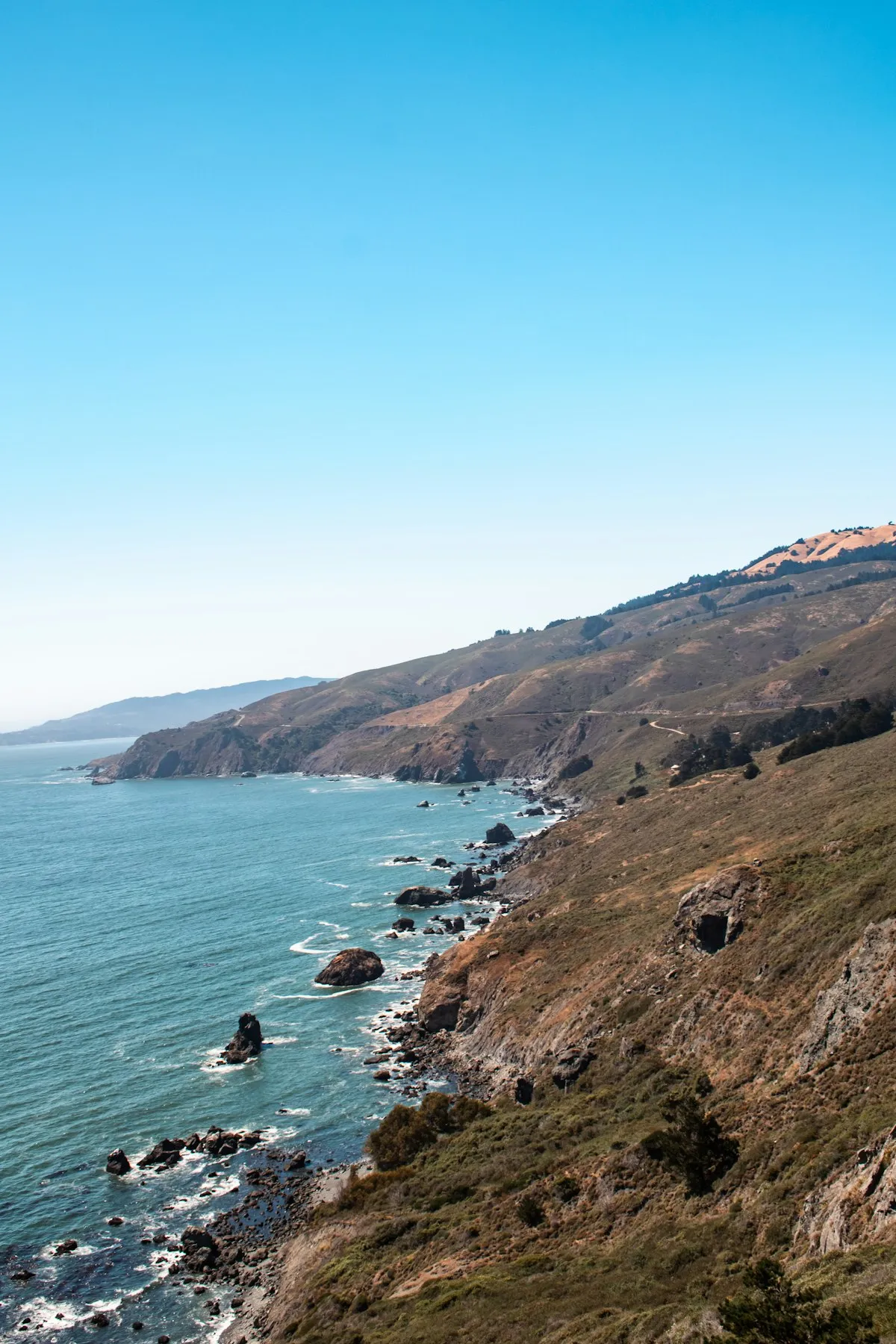 Pacific coast ocean view near Pacific Palisades Los Angeles California