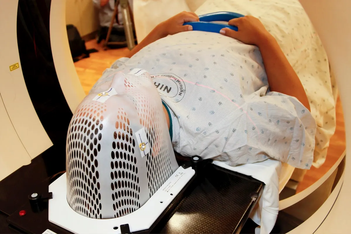 Medical professional preparing IV therapy treatment in Santa Monica clinical setting